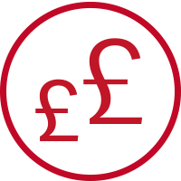Icon Red Circle Pound Signs