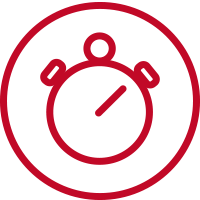 Icon Red Circle Stopwatch